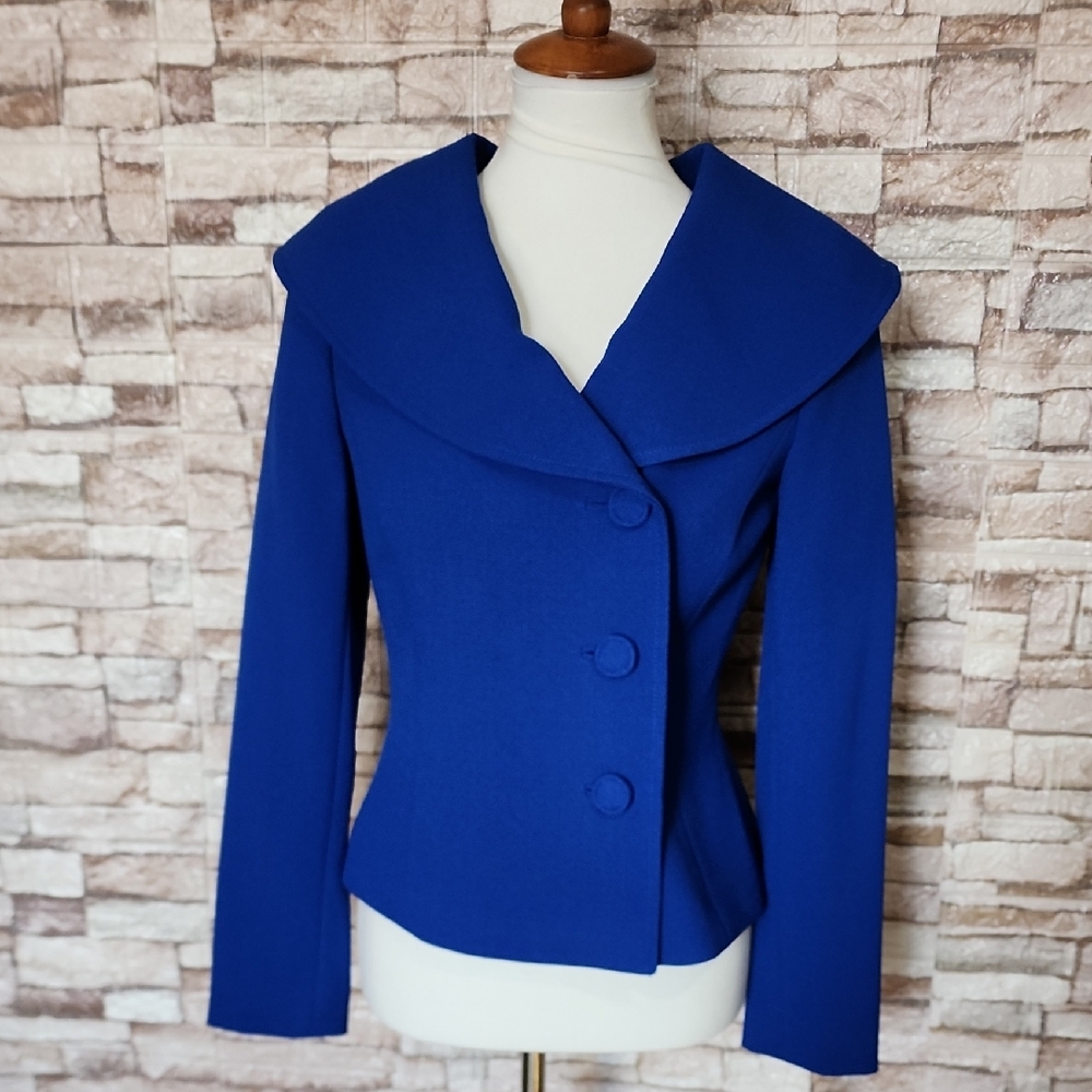 Tahari Arthur S. Levine Brand New Elegant Blue Women's  Blazer Jacket